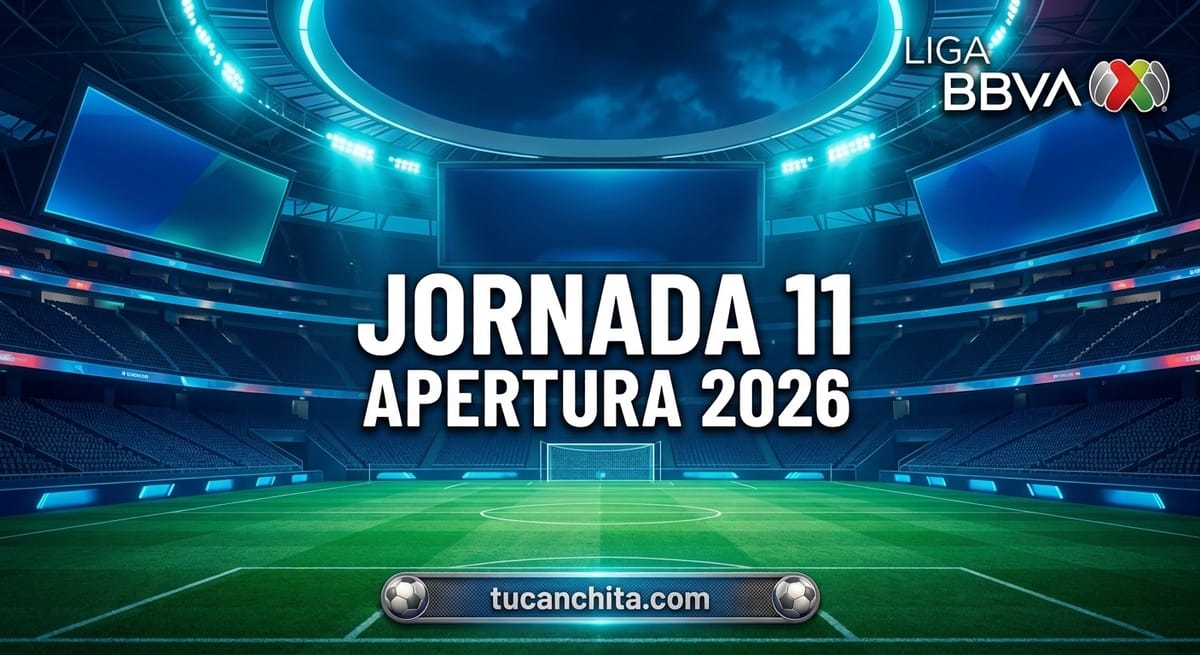 Calendario de la Jornada 11 del Apertura 2026: horarios y dónde ver todos los partidos