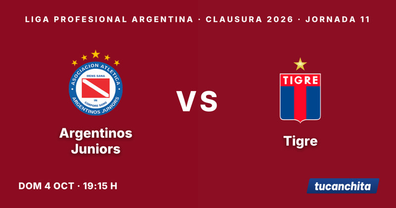 Argentinos Juniors vs Tigre