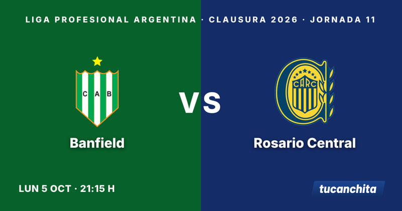 Banfield vs Rosario Central