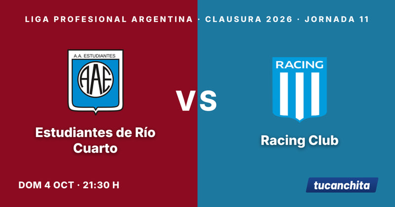 Estudiantes de Río Cuarto vs Racing Club