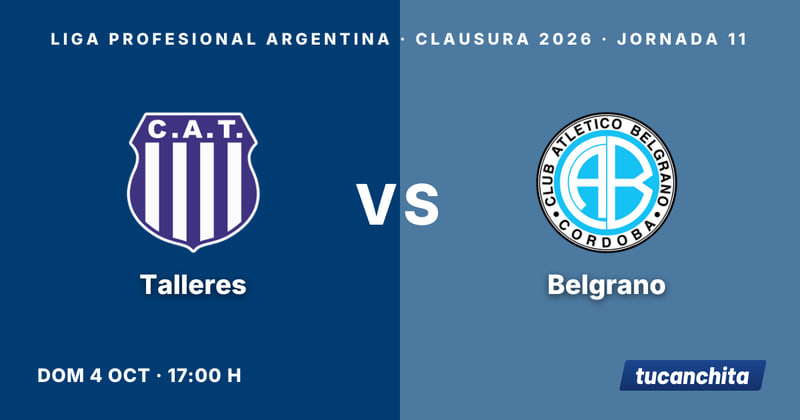 Talleres vs Belgrano