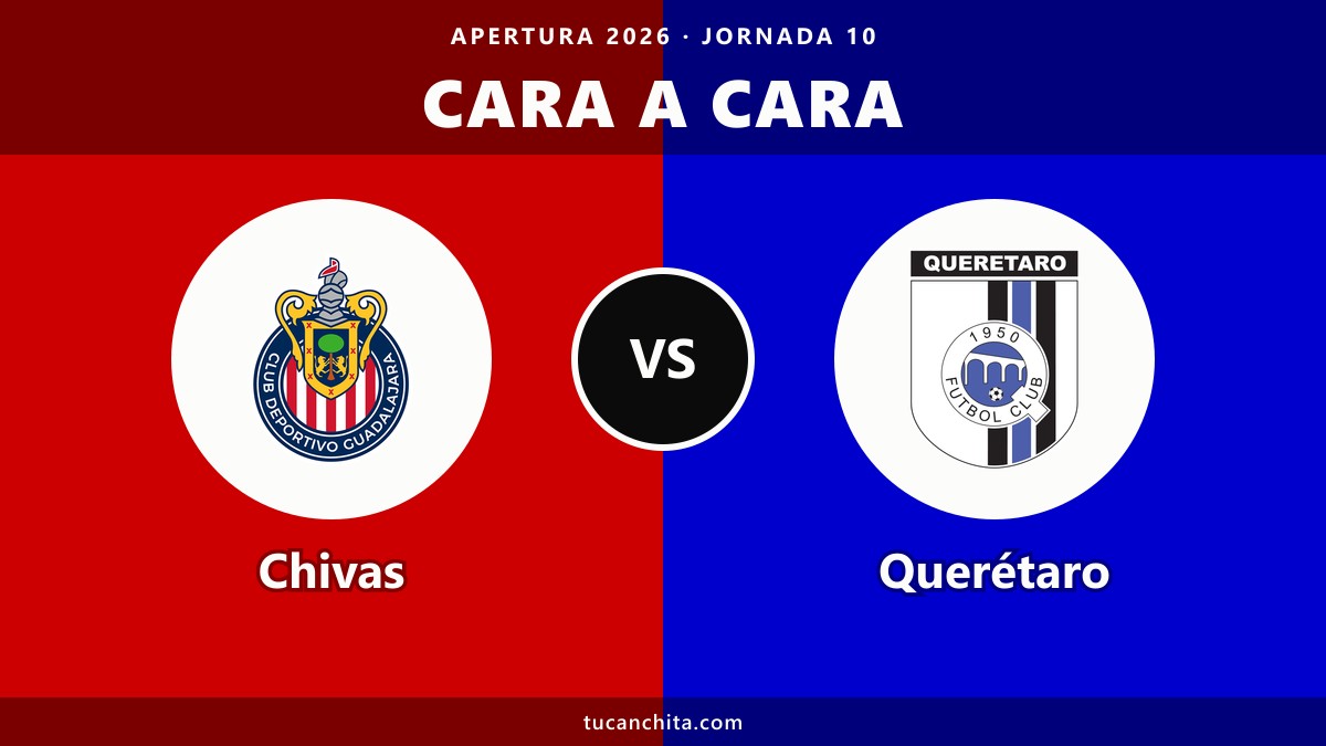 Cara a Cara: la previa de Chivas vs Querétaro, Jornada 10 del Apertura 2026
