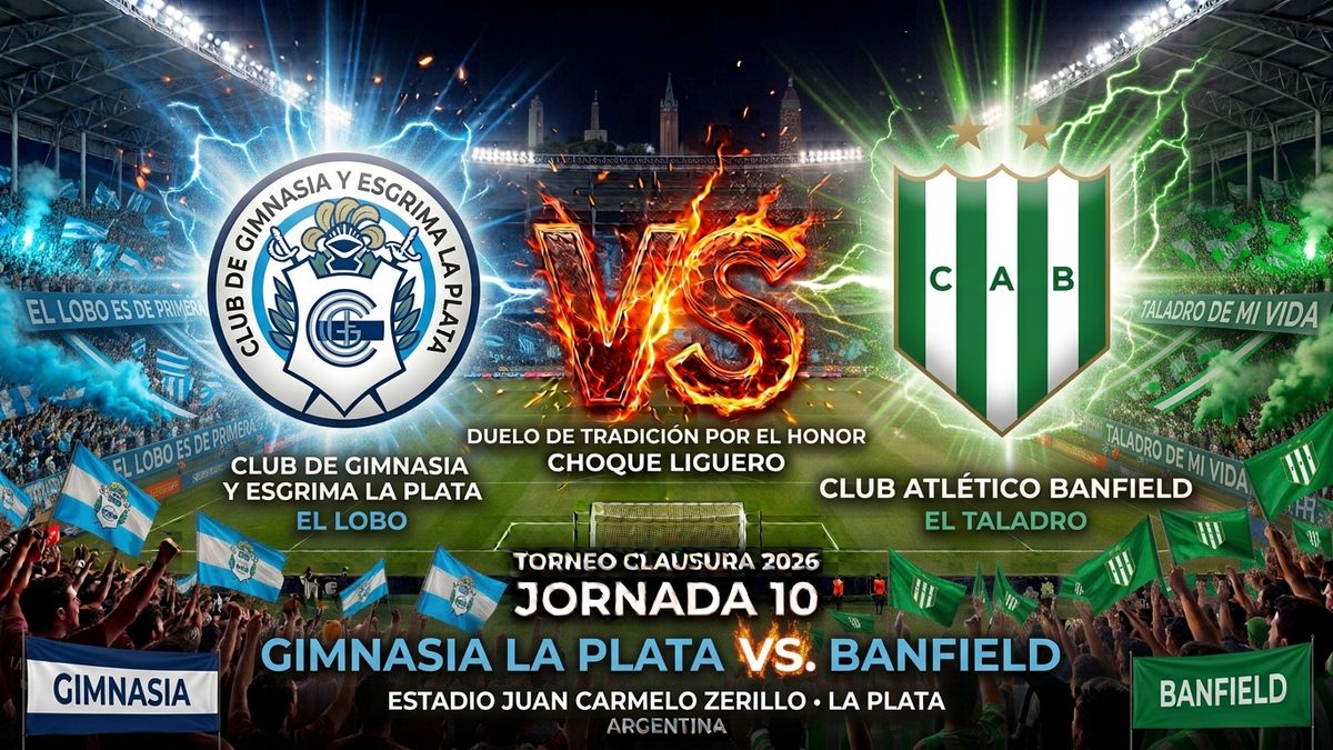 Cara a Cara: la previa de Gimnasia La Plata vs Banfield, Jornada 10 del Clausura 2026