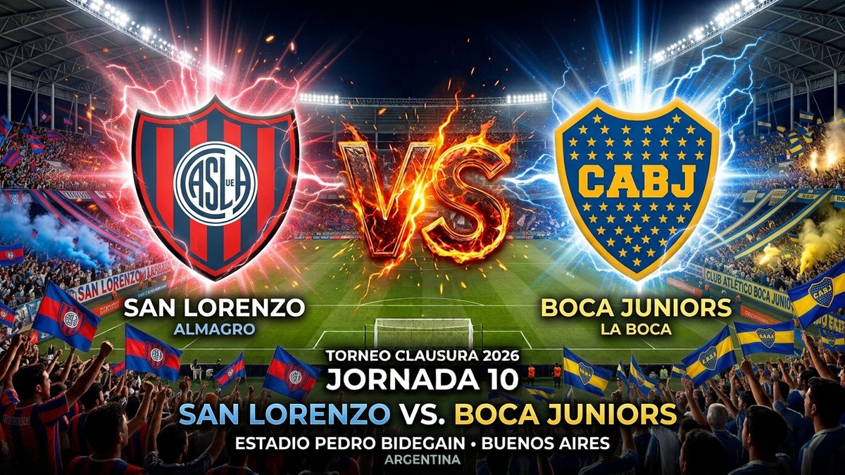 Cara a Cara: la previa de San Lorenzo vs Boca Juniors, Jornada 10 del Clausura 2026