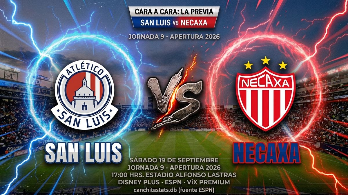 Cara a Cara: la previa de San Luis vs Necaxa, Jornada 9 del Apertura 2026