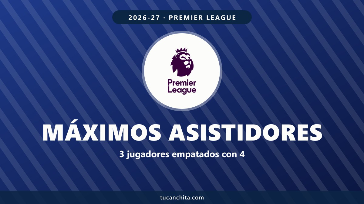 Máximos asistidores Premier League 2026-27: Rice, Gross y Evanilson con 4