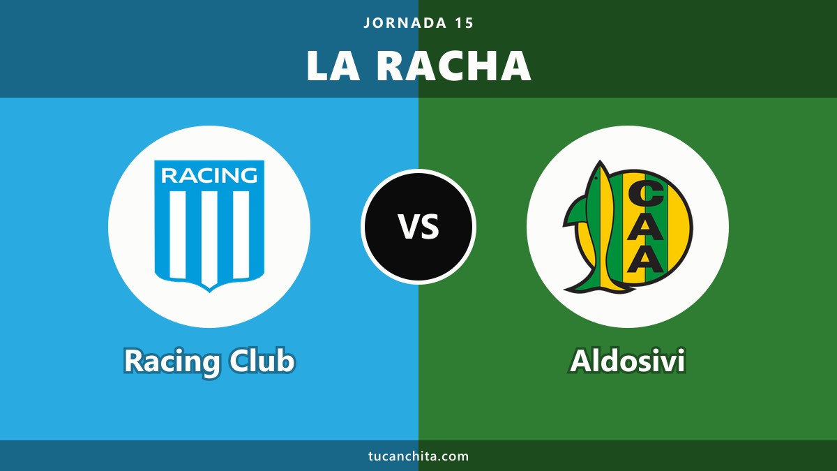 Racing Club vs Aldosivi: 8 partidos sin ganarle desde 2016