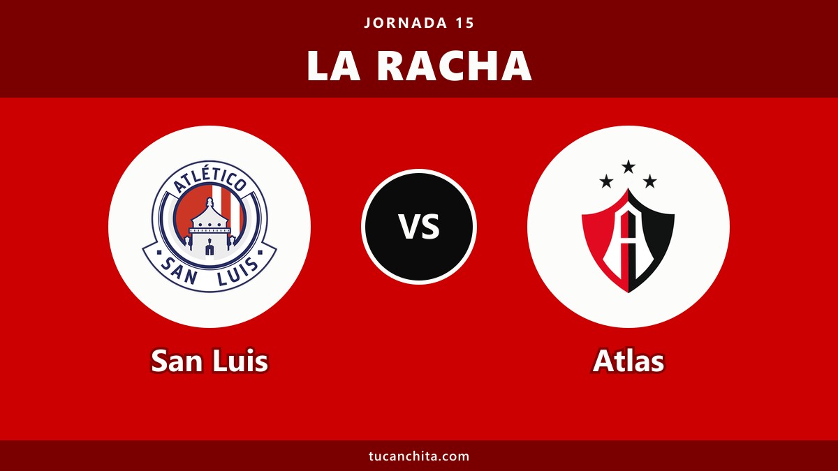 San Luis vs Atlas: cinco años sin ganarle Atlas de visitante