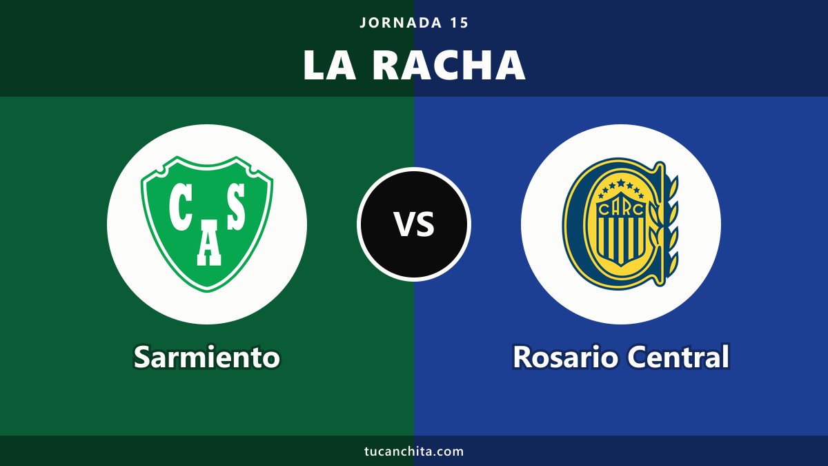 Sarmiento vs Rosario Central: sin ganar como visitante desde 2015