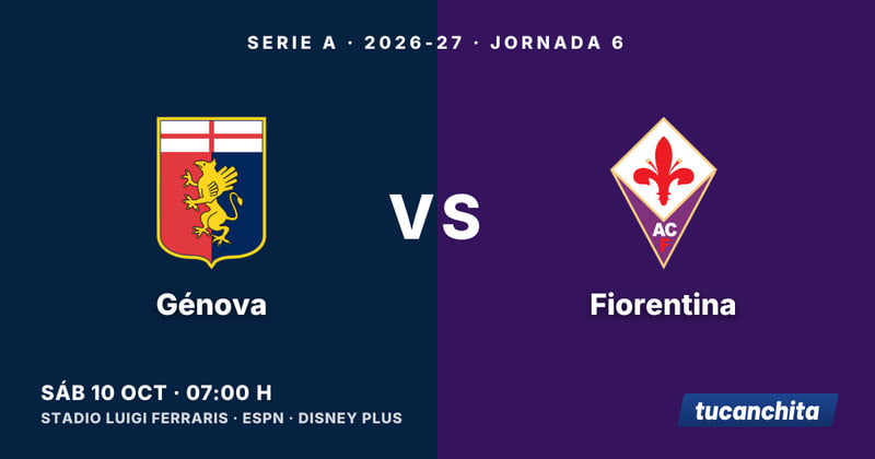 Génova vs Fiorentina